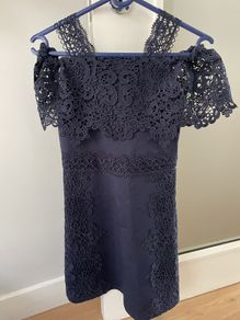 Girls Navy Lipsy Dress