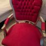 Antique style pink princess chair Image 2