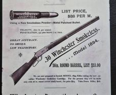 Winchester firearms company, vintage style metal sign .