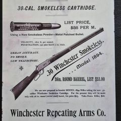 Winchester firearms company, vintage style metal sign .