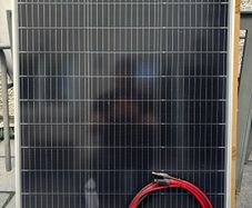 12/24V 240W Solar Panel Kit with charge controller, black and red solar cable and Y branch connectors