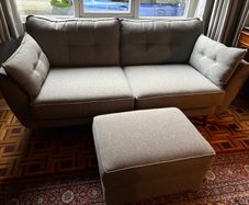 sofa and footstool