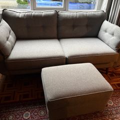 sofa and footstool
