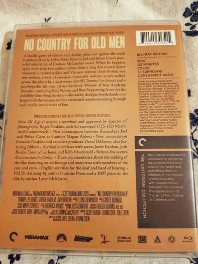 No Country For Old Men Criterion Bluray