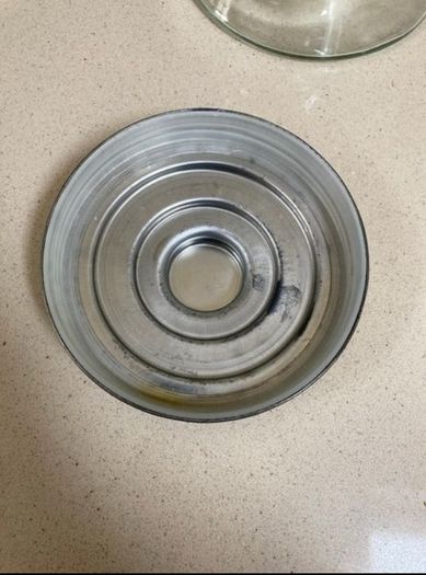 Chocolate Glass Jar 70's # 4