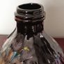 Vintage Bitossi Art Glass Vase with a Dark Glaze and Abstract Floral Design Image 5