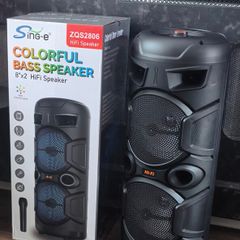 Large bass bluetooth karaoke speaker