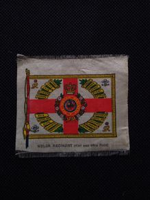 The Welsh Regiment Army Banner/Flag : Cigarette Silk 1915 - WW1