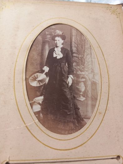 1880s album for photography, antique, D18 post 8e