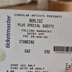 berlioz at collins barracks x2 tickets