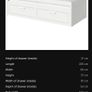 Ikea brimnes bed with  2 single mattresses Image 3