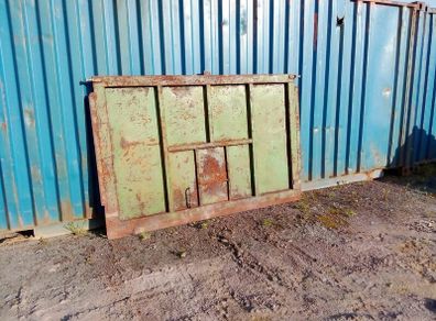 Grain trailer back door