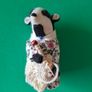 Handmade Felt Badger Figurine Image 8