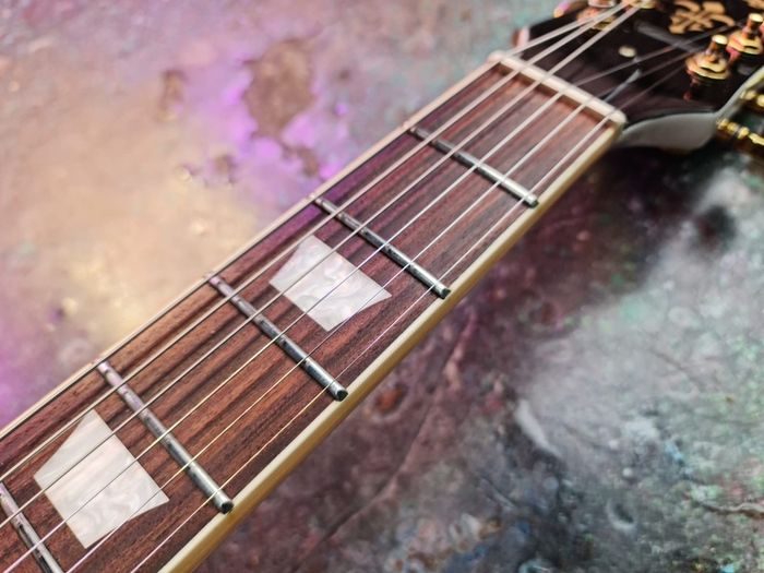 vintage brand les paul white and gold