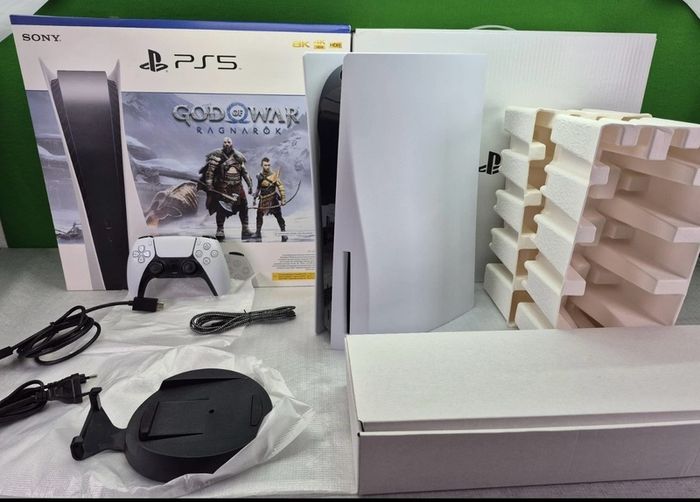 PS5 Disc Edition Brand New Condition ( Barely Used) With Box