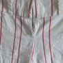 White pants with red stripes size s Image 2