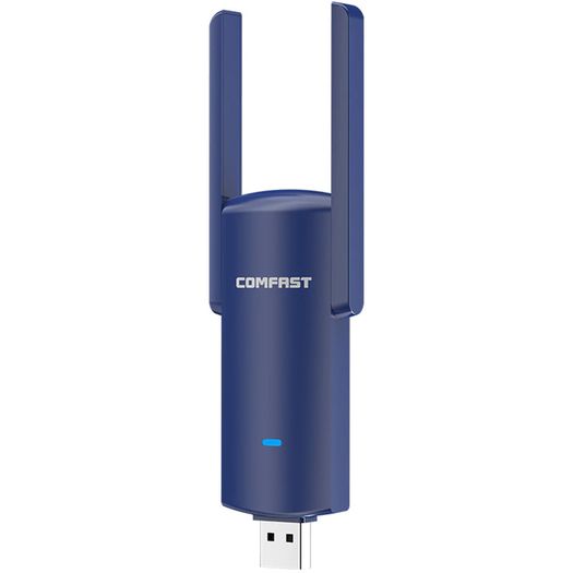 COMFAST Bluetooth+WiFi(1300Mbps) Dual Band (2.4G/5G) USB Adapter/Dongle+Hotspot - 2x3dbi Foldable External Antennas (Brand New/Warranty)