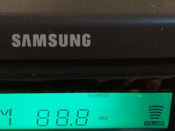 Samsung CD Player Stereo Radio Cassette Recorder, Model RCD-1650, Dual Tape Deck and Radio working fine, CD Player struggling to spin