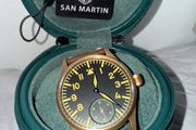 San Martin SN0117-Q pilot bronze watch