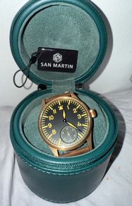 San Martin SN0117-Q pilot bronze watch