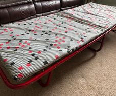 Fold out camp bed