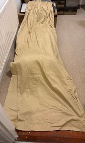 Handmade French pleat lined curtains