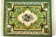 Mouse Mat Creative Mini Rug Made of Oriental Carpet Pattern Textile Fabric Small Mouse Pad with Cotton Tassels Mouse Mat Computer Accessories Coaster 28 x 18 cm 24 Green