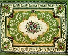 Mouse Mat Creative Mini Rug Made of Oriental Carpet Pattern Textile Fabric Small Mouse Pad with Cotton Tassels Mouse Mat Computer Accessories Coaster 28 x 18 cm 24 Green