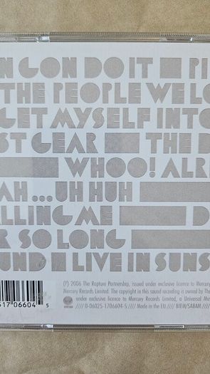 The Rapture - Pieces Of The People We Love.