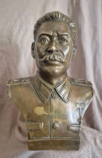 Vintage soviet russian bust of stalin.