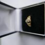 Vintage 14K White Yellow Gold  Diamond Wedding Engagement  Ring size P1/2 - 3,6g Image 3