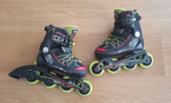 FILA X-One Kids' Adjustable Rollerblades, EU 29-32