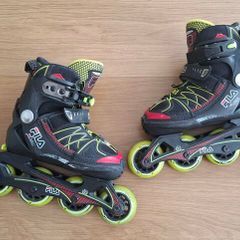 FILA X-One Kids' Adjustable Rollerblades, EU 29-32