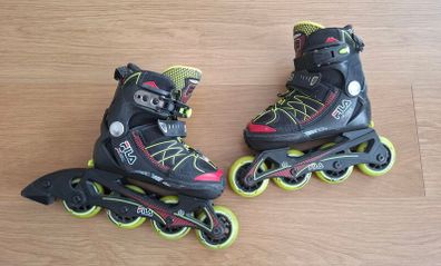 FILA X-One Kids' Adjustable Rollerblades, EU 29-32