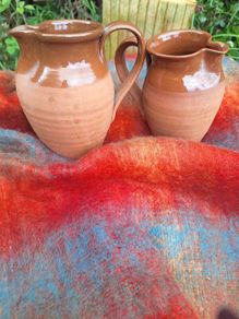 Poole Atlantis Vintage terracotta jugs.