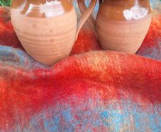 Poole Atlantis Vintage terracotta jugs.