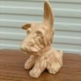 Large 20th century Crown Devon terrier dog figure, very Sylvac look to it, as well as mischievous. Image 2