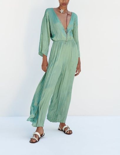 Zara Full Length Wrinkle Effect Jumpsuit
