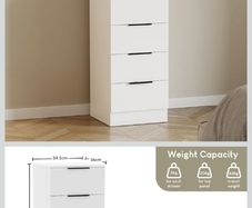 2 narrow chest of drawers