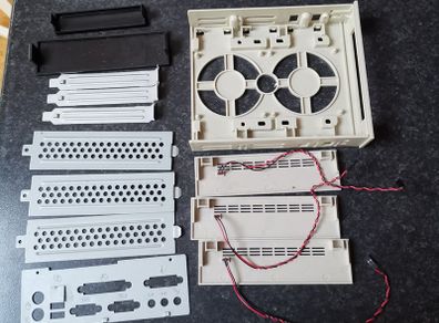 pc blanking plates metal and plastic and small.screws