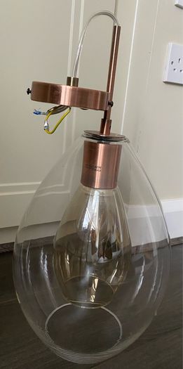 Ariana 1 Light Glass Pendant