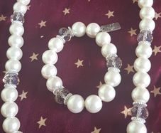 Heavy Pearl Necklace and Bracelet
