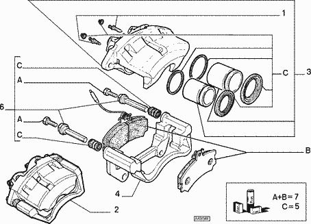 Brake Caliper Support (Fiat Ducato)