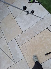 Beach caster rod reel and tripod