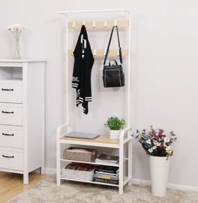 New Vintage Coat Rack + Stand - FREE P&P