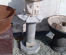 Japanese granite cut stone garden feature