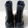 Calvin Klein chunky leather Chelsea boots black size 37 UK 4 Image 4