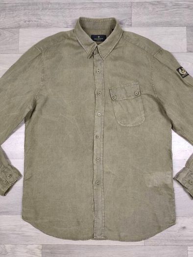 Belstaff Pure Linen Shirt Mens Large