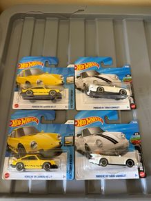 Hot Wheels Porche's 4 Each