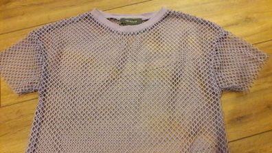 Lilac net/mesh top size UK 8